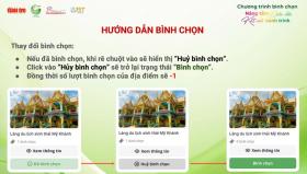 Mách bạn cách bình chọn điểm đến hấp dẫn nhất TP.HCM và 13 tỉnh thành ĐBSCL