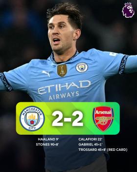 Arsenal đánh rơi chiến thắng trước Man City  第42张