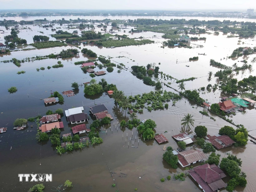  Lào sẵn sàng công tác ứng phó với lũ lụt có thể xảy ở ở thủ đô Vientiane 