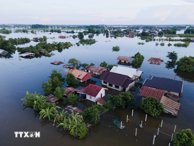  Lào sẵn sàng công tác ứng phó với lũ lụt có thể xảy ở ở thủ đô Vientiane 