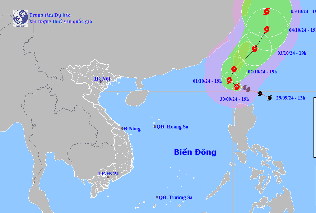 Bão cấp 15 sắp vào Biển Đông 