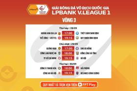 Vòng 3 LPBank V.League 1-2024/25: Giao điểm của những cuộc tái ngộ